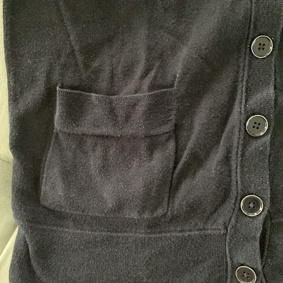 J Crew Navy Short Sleeve Cardigan Cotton XS - Picture 5 of 6